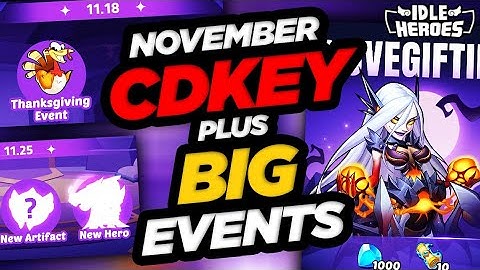 Idle Heroes - November CDKEY Code Plus BIG Events!!!