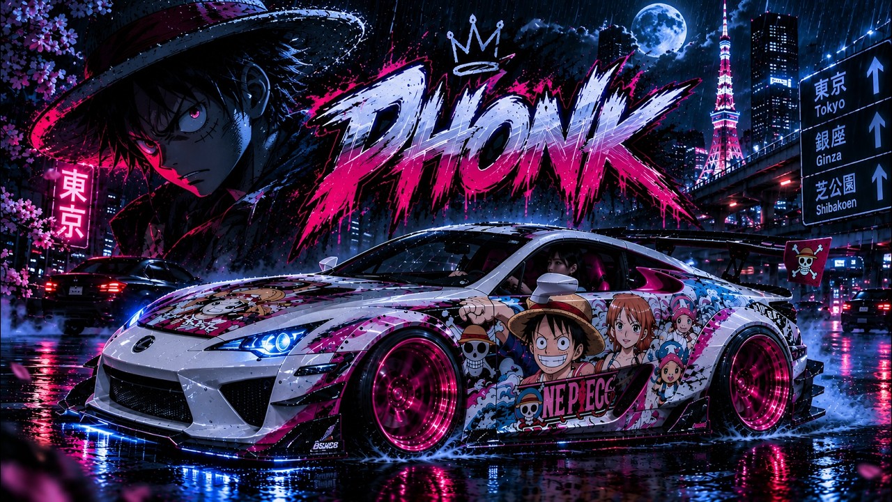 PINK JDM PHONK 💗 | Tokyo Night Drive & Dark Wave