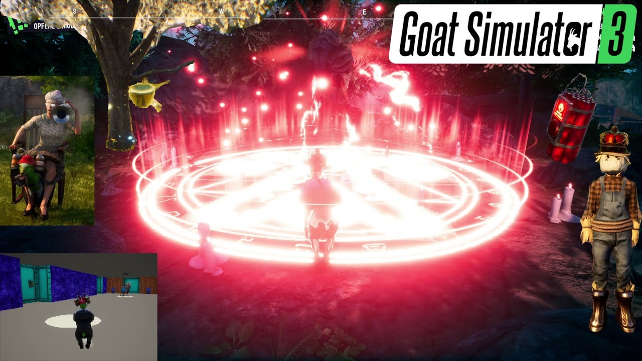 Goat Simulator Ritual Krankes Ritual, Dynamit Fischen, verbotene Frucht, Doom - Goat ...