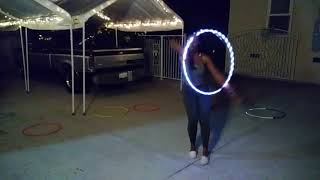 First time flowin with an LED Hoop