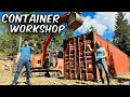 Building a SHIPPING CONTAINER Workshop | Part 1