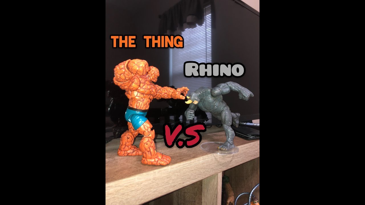 The thing Vs Rhino (Stop motion by ImproVizerr)
