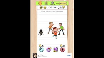 Save the kid from the bullies . Brain 🧠 test level 394