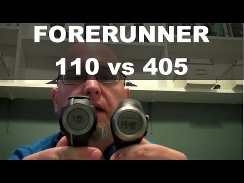 Garmin Forerunner 110 vs 405 /410 Compare Review