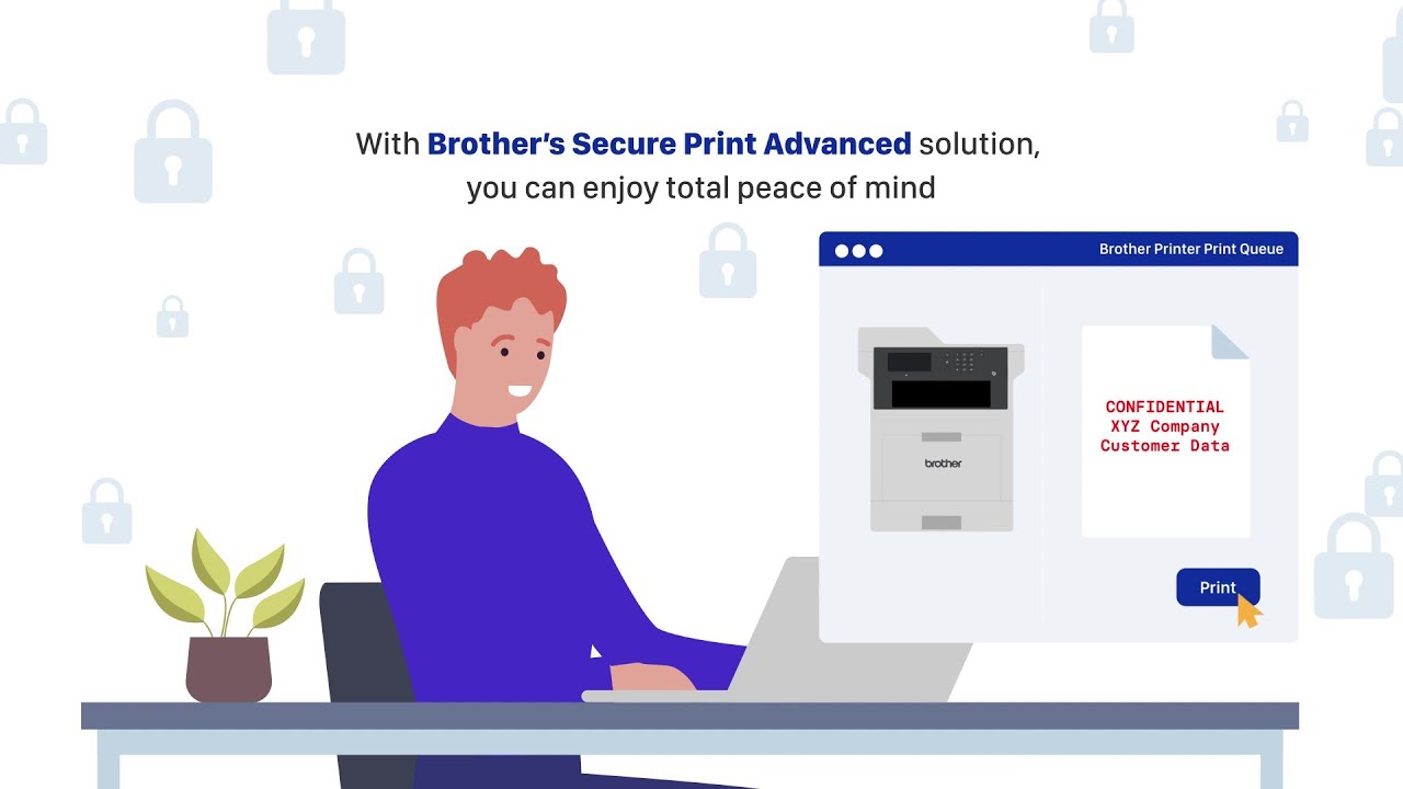 Brother Using Secure Print Brother Advance Secure Print Solution - YouTube