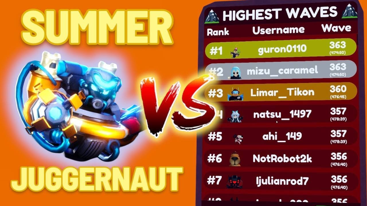 🔥 ОБЗОР на SUMMER JUGGERNAUT vs ENDLESS MODE 