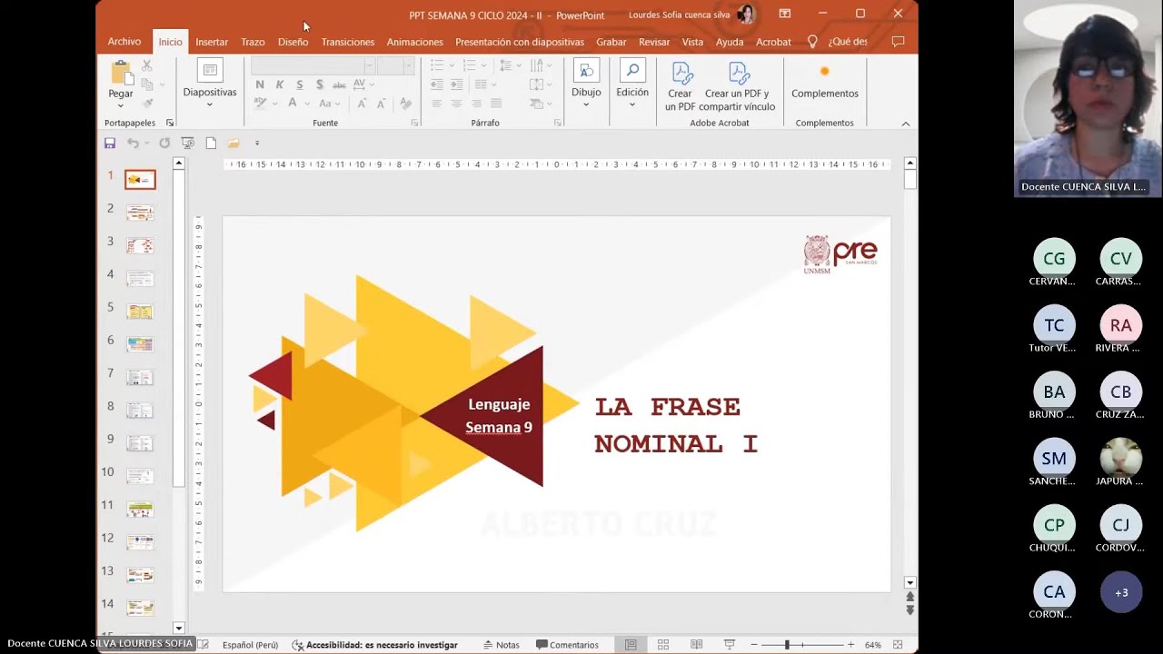 Lenguaje - Semana 09 - Pre San Marcos Ciclo 2024-II (Nuevo Ciclo)