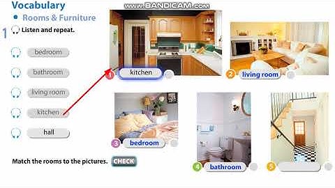 Excel 5 Module 1 Home and Away, ROOMS AND FURNITURES. VOCABULARY