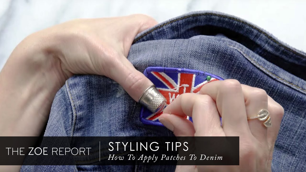 How to Sew On Patches for Jeans