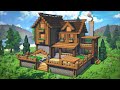 How To Build A Wooden Survival Base in Minecraft🏠 | Tutorial