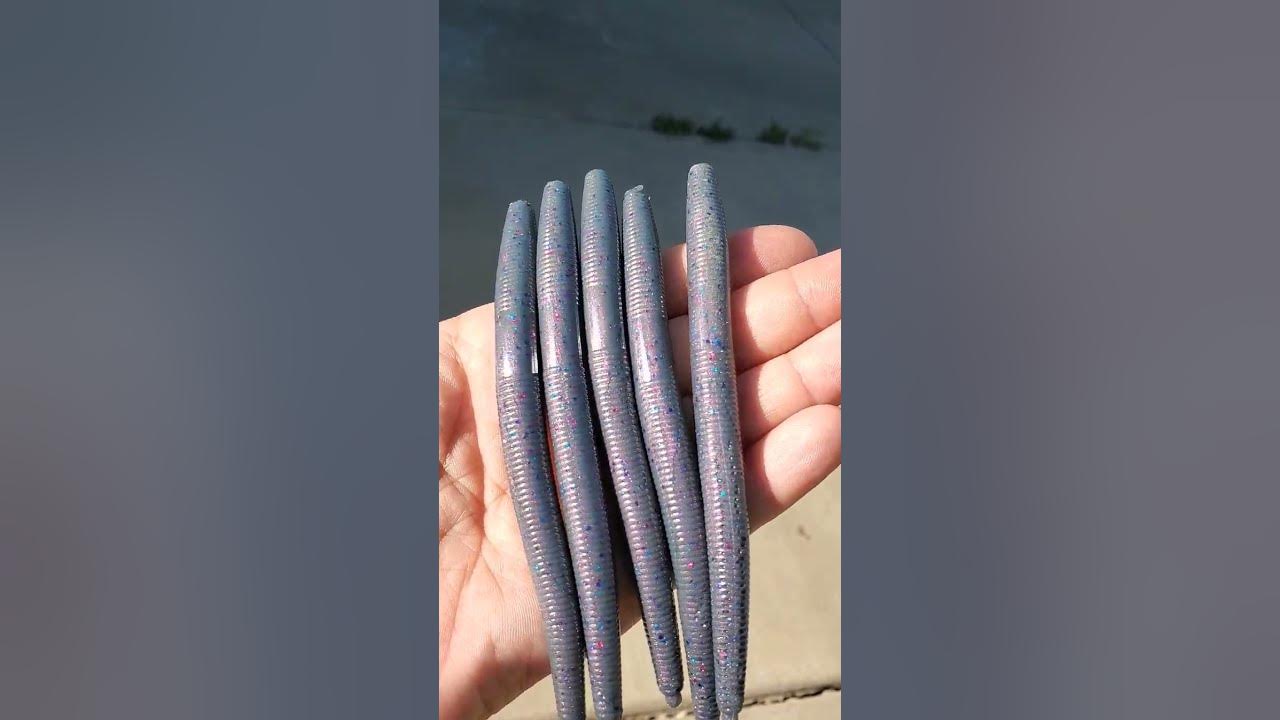 Get Some Custom Baits- 5 stick worm soft plastic fishing bait in
