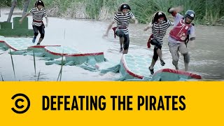 Defeating The Pirates | Takeshi's Castle | Comedy Central Africa