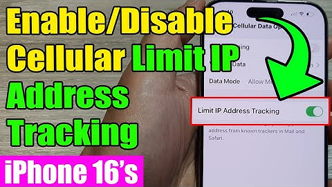 📶 iPhone 16/16 Pro Max: How to Enable/Disable Cellular Limit IP Address Tracking 🚫