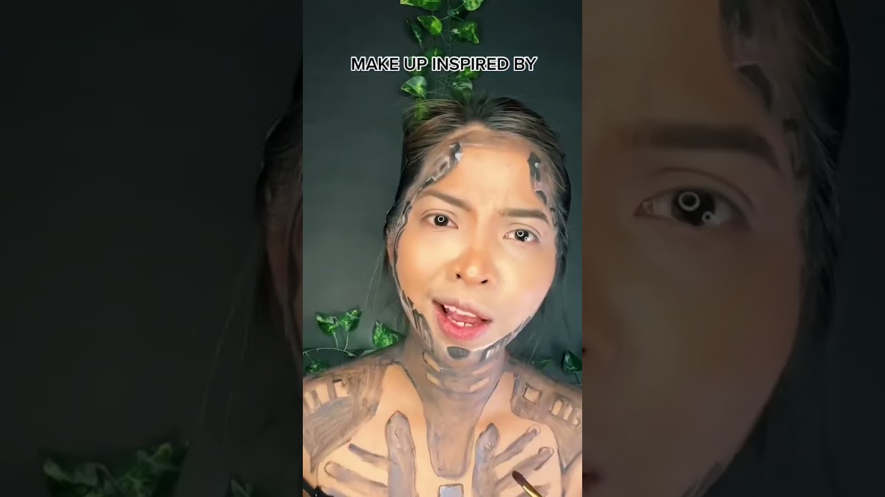 Cyborg make up inspired (this is the most challenging yet that I did) #cyborgmakeup #makeupideas