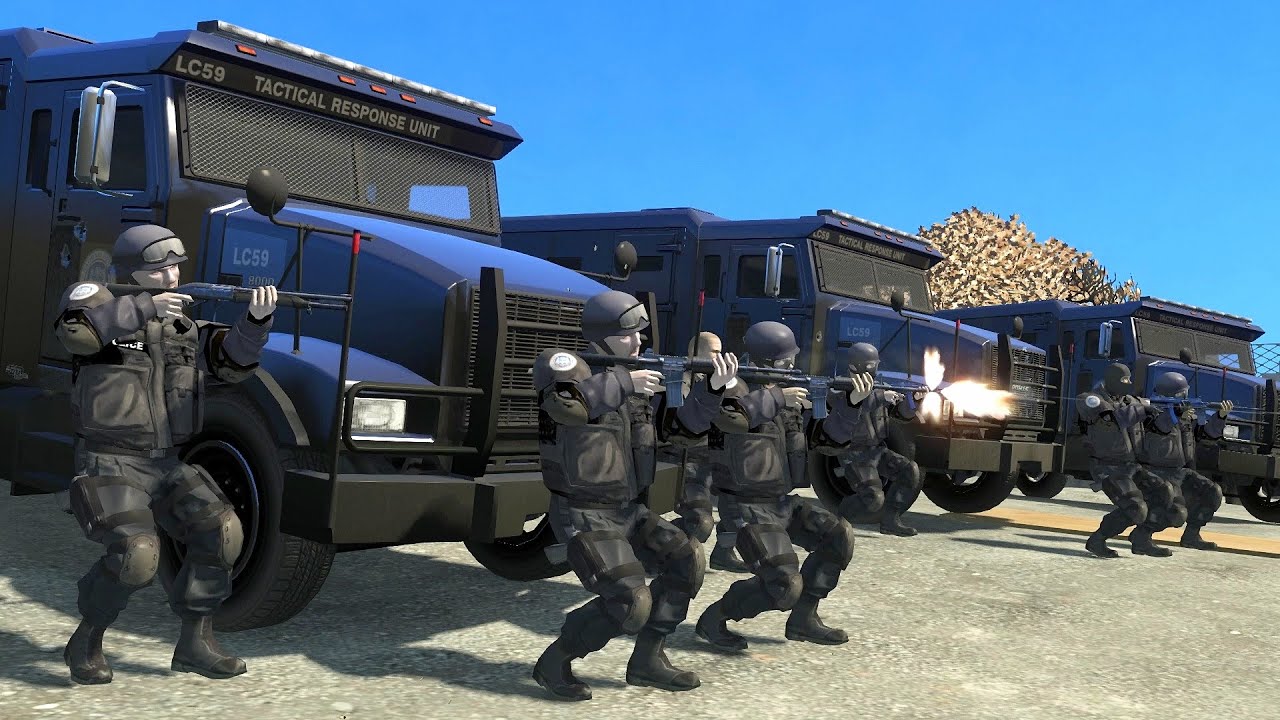 NOOSE vs Spanish Lords! - GTA 4 NPC Wars