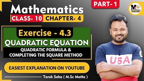 🎯 CBSE class 10 Maths Exercise 4.3 Ncert Solutions (part 1) | Chapter 4 Quadratic equations