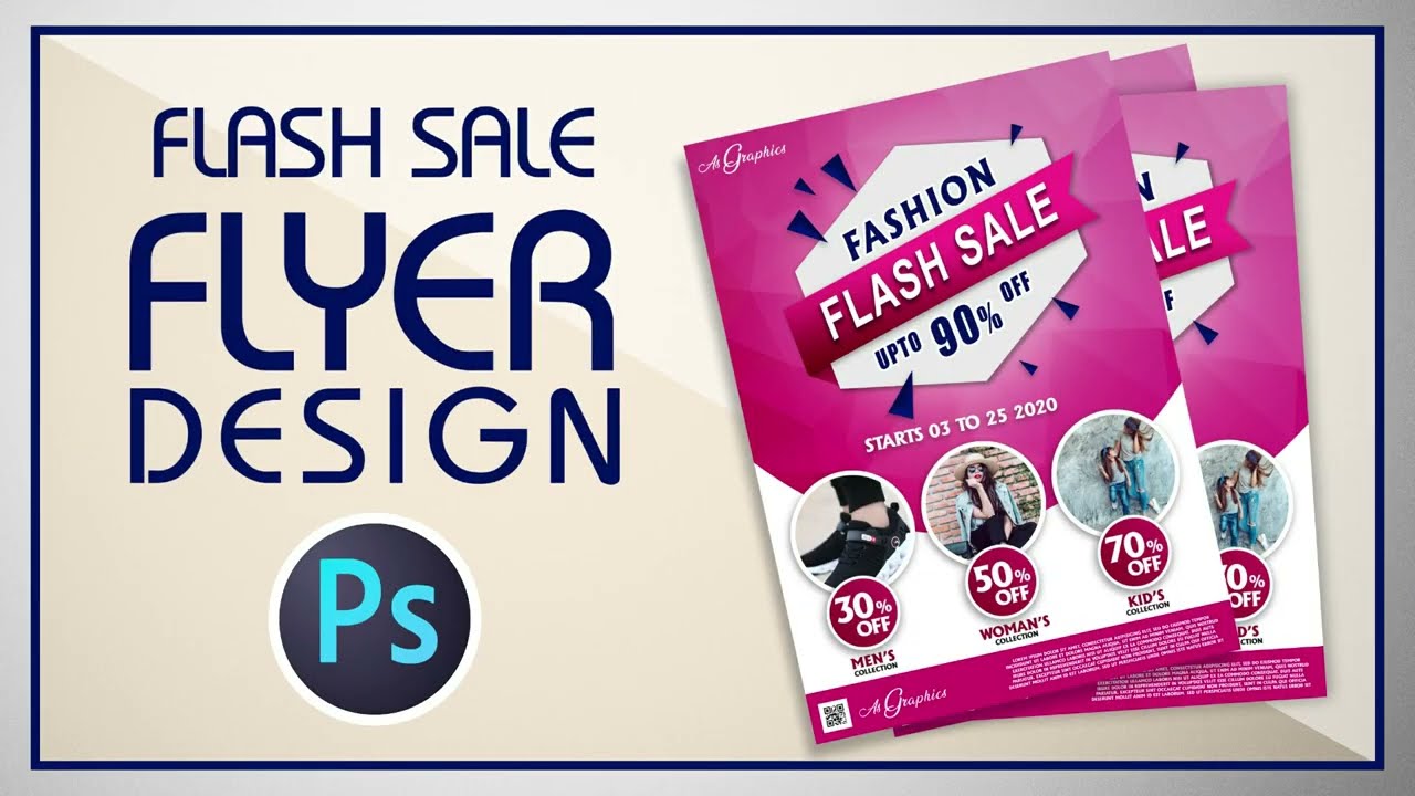 Creative Professional Flyer Design in Adobe Photoshop | AS Graphics | Adnan Abbas