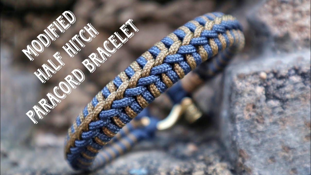 PART I] HOW TO MAKE MODIFIED HALF HITCH KNOT PARACORD BRACELET