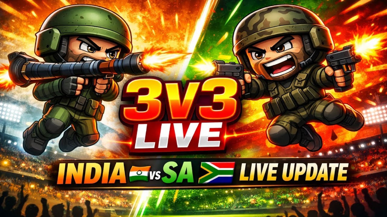 🔴 LIVE: India vs South Africa ! 🎮 Mini Militia Custom Rooms #minimilitia