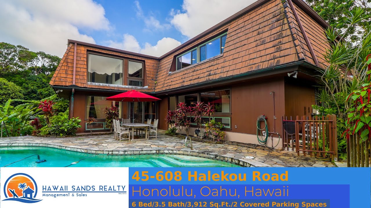 Rented - Private 6 bdm, 3.5 bath Home with Breathtaking Ko'olau Mountain Views & Swimming Pool
