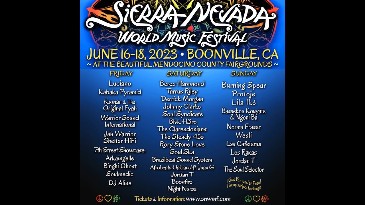 Vinyl Record Session Support Sierra Nevada World Music Festival 2023
