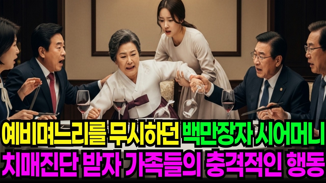 예비며느리를 무시하던 백만장자 시어머니, 치매 진단 받자 가족들이 보인 충격적인 행동을 보이는데..