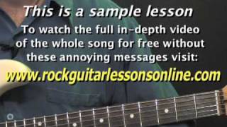 This is a free guitar lesson that going to teach you how play "dani
california" by the red hot chili peppers. visit
http://www.rockguitarlessonsonline....