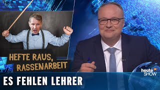 Drei Lehrer für vier Klassen: Lehrermangel an deutschen Grundschulen | heute-show vom 20.09.2019