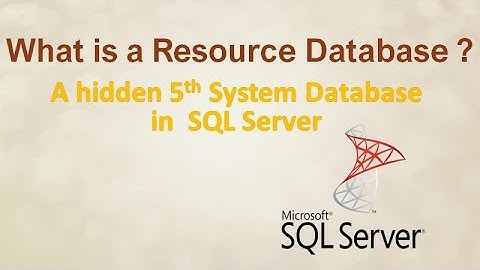 Resource database in SQL server | 5th System database in SQL server | SQL interview Q&A | Ms SQL