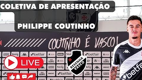 COLETIVA DE APRESENTAÇÃO PHILIPPE COUTINHO  DIRETO DA SEDE NÁUTICA DA LAGOA  #vasco