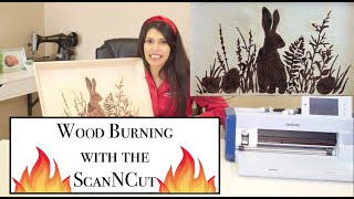 Wood Burning Using a Stencil - Scan N Cut - Create With Sue