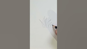 CÁCH VẼ CỎ ĐƠN GIẢN #shorts