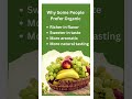 Taste difference between organic and conventional