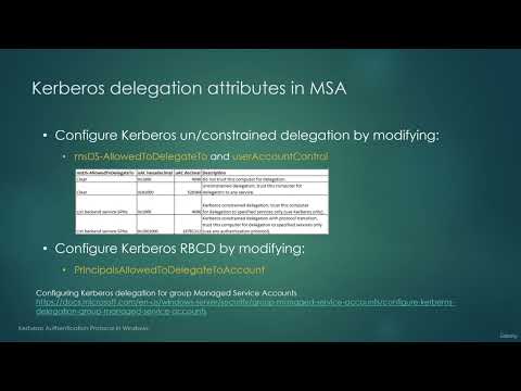 (34)  Kerberos delegation and Managed Service Accounts