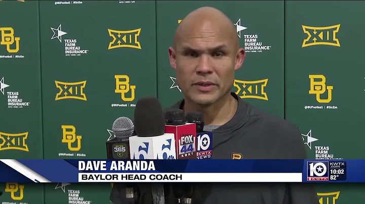 Baylor Head Football Coach Dave Aranda apologizes for offensive remarks