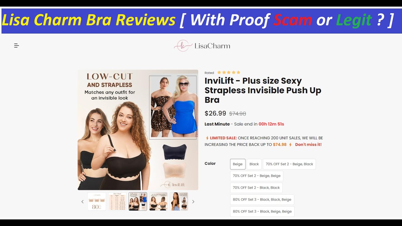 Lisa Charm Bra Reviews [ With Proof Scam or Legit ?LisaCharm ! LisaCharm  Com Reviews ! LisaCharm.Com 