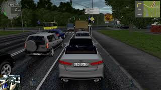 Weekday Moscow Taxi ► City Car Driving ► Kia Optima ► Logitech G923 Gameplay