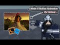 I made a roblox animation for school (first time using moon animator)