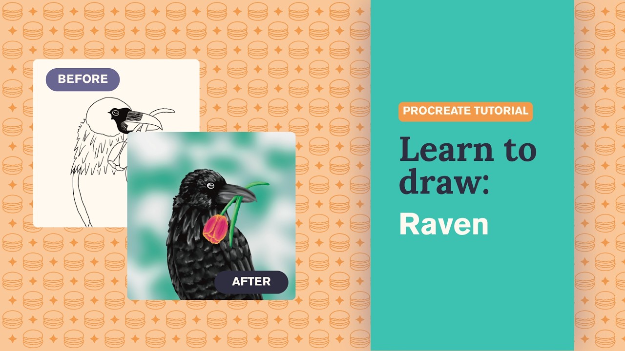 Procreate Tutorial for Beginners: Raven Sketch