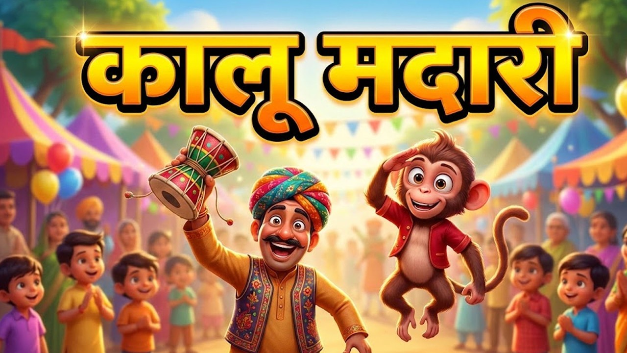 Kalu Madari Aaya | कालू मदारी आया | Hindi Rhymes And Baby Songs | Hindi Balgeet