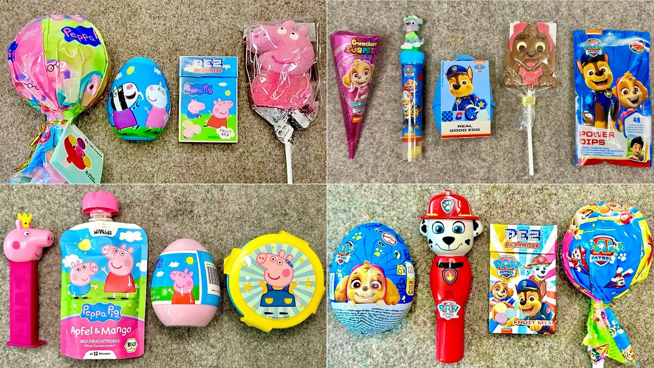 😍 Best Paw Patrol Vs. Peppa Pig Toys & Sweets unboxing ASMR | Satisfying Video