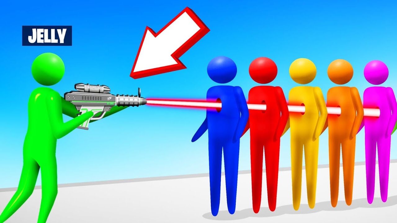 LASER vs. 5 PEOPLE In SUPER SMASH! (Insane)