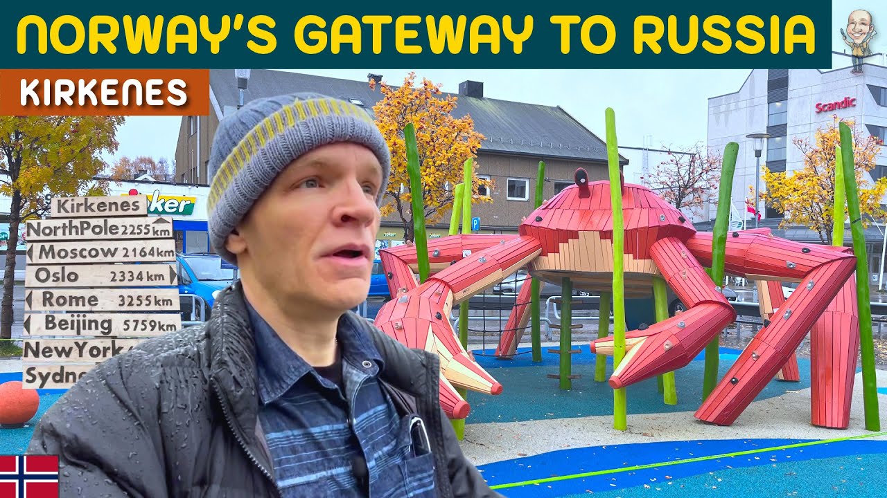 Walking streets of international Kirkenes, Norway