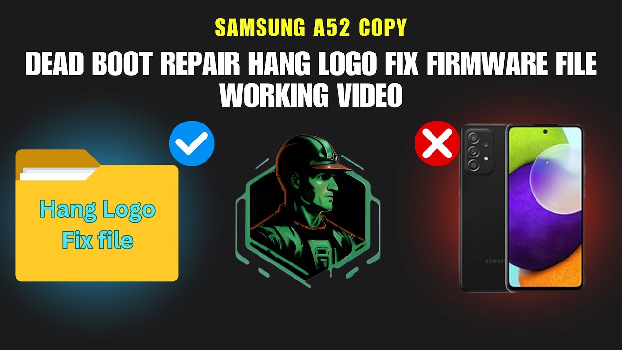 Samsung A52 Copy Dead Boot Repair Hang Logo Fix Firmware File Working video. 