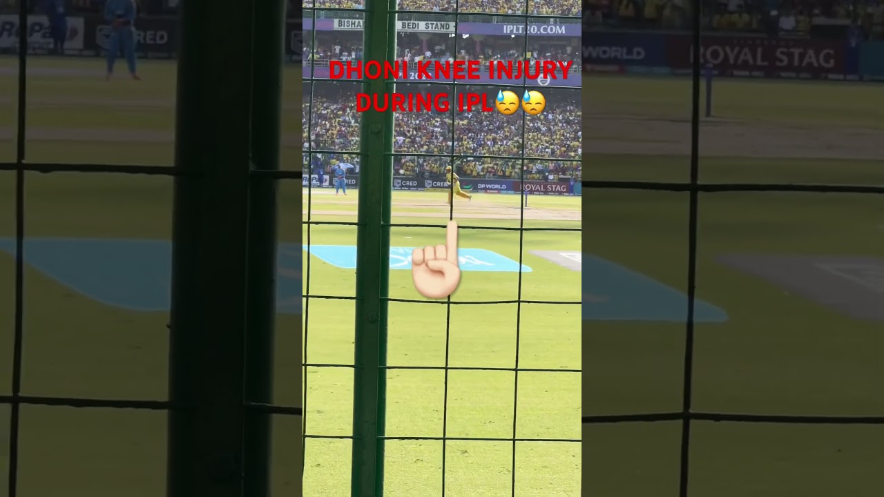 MS DHONI KNEE INJURY 😱😔!