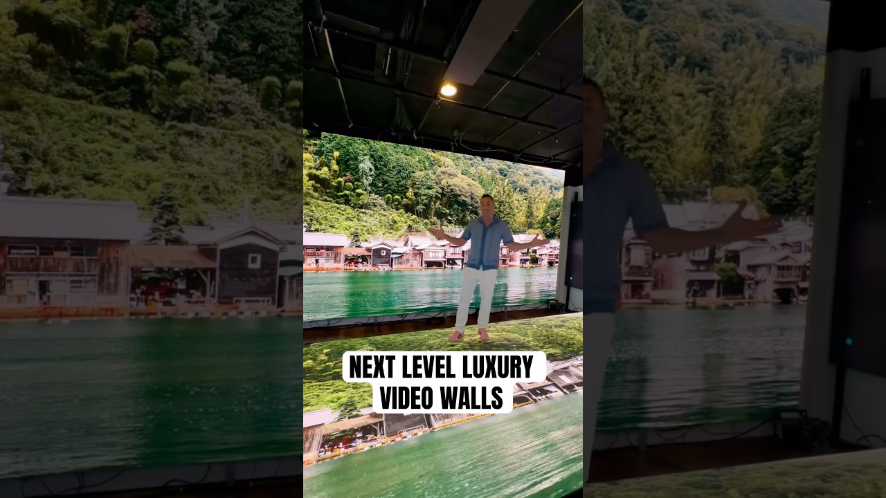 Luxury video wall systems 