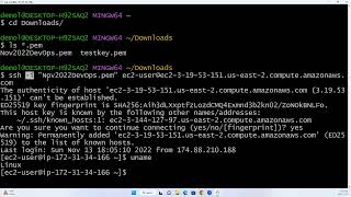 Connecting to Server with GitBash-  BecomeATechPro.com