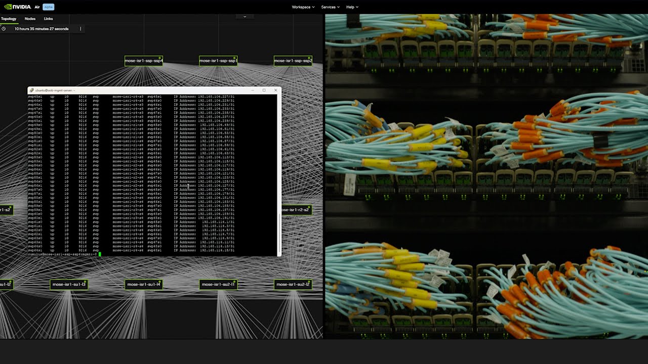 Data Center Digital Twins of Israel-1 | Built with NVIDIA Air and NVIDIA Omniverse