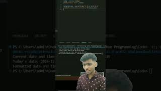 Day 57 of 100 Days Python Format Date Time #shorts #youtubeshorts #learnpython #trendingshorts