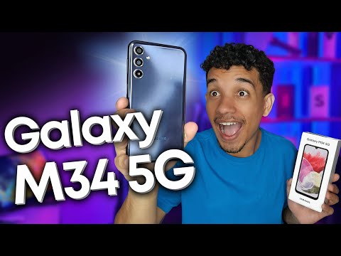 CHEGOU! Galaxy M34 5G - Samsung BOM e BARATO com 6000mAh, QUASE um A34 | Unboxing e Impressões